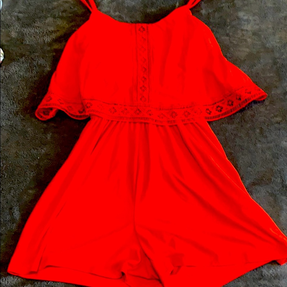 Red romper